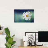 Delicate White Daisy Poster (Thuiskantoor)