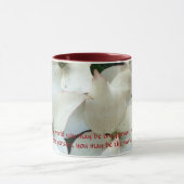 Delicate White Floral Mok (Midden)