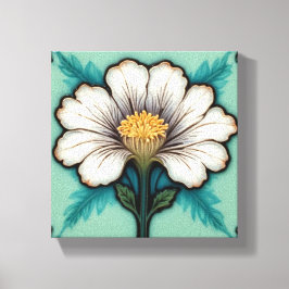 Delicate White Flower Canvas Afdruk