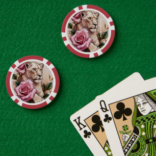 "Delicate Wild Heart" Poker Chips