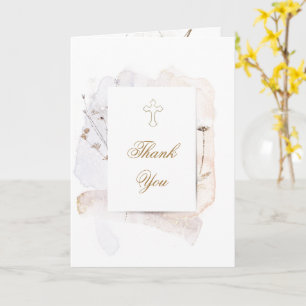 delicate wilde bloemen Baptisme bedankt voor je ko Kaart