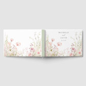 Delicate Wildebloem Bruiloft Gastenboek (Volledig)