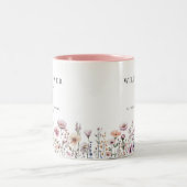 Delicate Wildflower Baby shower Mok – Dusty Pink W (Center)