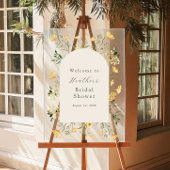 Delicate Wildflower Bruiloft Feestelijke Ontvangst Acryl Bord