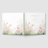 Delicate Wildflower bruiloft Gastenboek (Volledig)