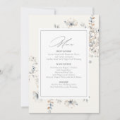 Delicate Wildflower Huwelijk Ivoor Wit ID1102 (Voorkant)