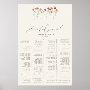 Delicate Wildflower vindt u uw zitschema Poster