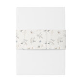 Delicate Wildflower Wedding Floral ID1102 Uitnodigingen Wikkel (Achterkant Voorbeeld)