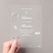 delicate wildflowers Acrylic Invitation (In situ (ordinateur de poche))