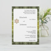 Delicate Winter Snowflakes Weddenschap Kaart (Staand voorkant)