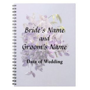 Delicate Wisteria Wedding Products Notitieboek