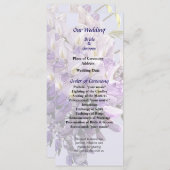 Delicate Wisteria Wedding Programme Programma (Voorkant / Achterkant)