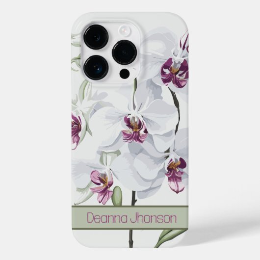 Delicate witte orchideeën Case-Mate iPhone case (Achterkant)
