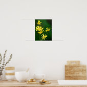 Delicate Yellow Daisy Wildbloemen Poster (Keuken)