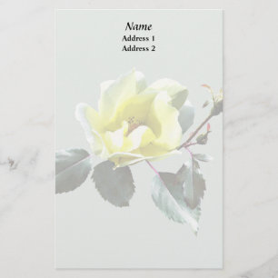 Delicate Yellow Rose Briefpapier