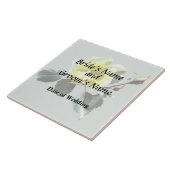 Delicate Yellow Rose Tegeltje (Zijkant)