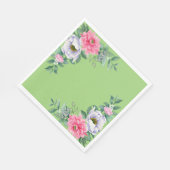 Delicate zomer tuin partij bloemen servet (Hoek)