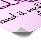 Délicatement Difficile Drôle Poster Signes (Coin)