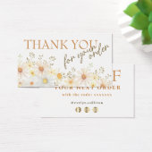 Délicates marguerites merci carte de réduction (Bureau)