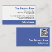 Delicatessen QR Code Visitekaartje (Voorkant / Achterkant)