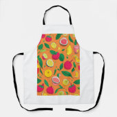"Délices Naturels : Tablier Imprimé Fruits et Légu (Recto)