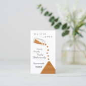 Délicieux carte de visite de sucreries maison (Debout devant)