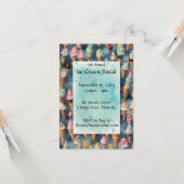 Délicieux Crème glacée Extravaganza Invitation (Devant/Arrière en situation)
