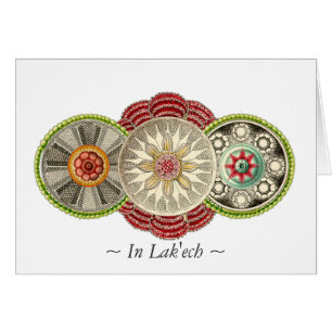 Délicieux en carte postale de mandala de Lak'ech
