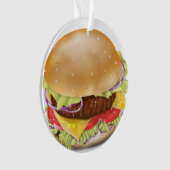 Délicieux hamburger ou cheeseburger. (devant)