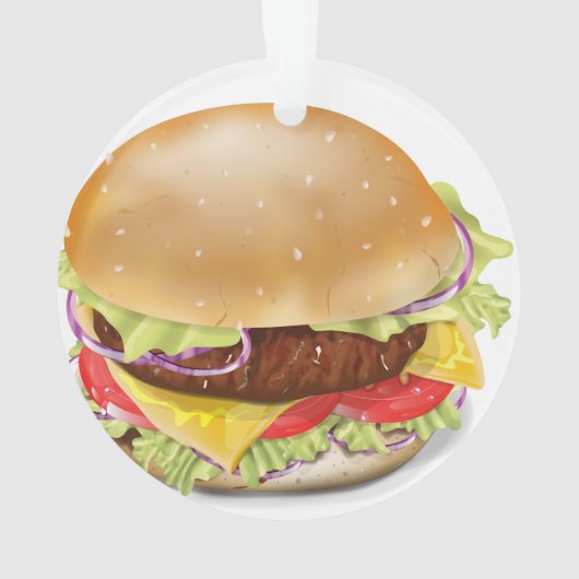 Délicieux hamburger ou cheeseburger. (dos)