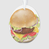 Délicieux hamburger ou cheeseburger. (devant)