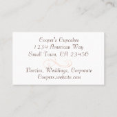 Délicieux trio de Cupcakes Carte de visite de boul (Dos)