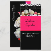 DELICIEUZE CUPCAKES DESERT SHOP, Roze Fuchsia Blac (Voorkant / Achterkant)