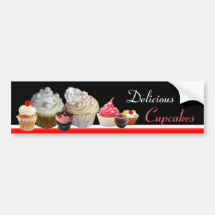 DELICIEUZE KAPITEIN BIRTHDAY PARTIJ, rood roze zwa Bumpersticker