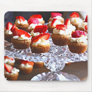 Delicious aardbei Cupcakes Dessert Muismat