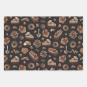 Delicious Assortment of Chocolate Trees Inpakpapier Vel (Voorkant 2)