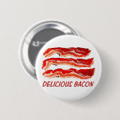Delicious Bacon Ronde Button 5,7 Cm (Voorkant /achterkant)