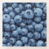 Delicious Blueberries Glazen Onderzetter (Voorkant)