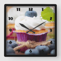 Delicious Blueberry Cupcake met hipped Cream