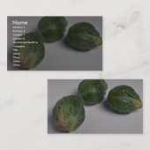 Delicious Brussels sprouts Visitekaartje (Voorkant / Achterkant)
