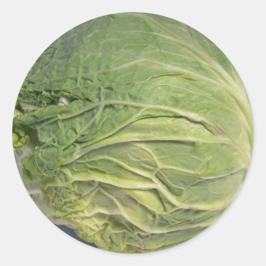 Delicious Cabbage Ronde Sticker (Voorkant)