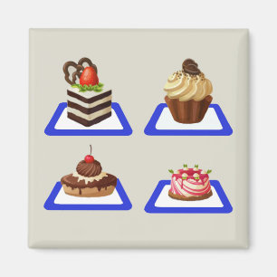 Delicious Cake Stand Magnet Magneet