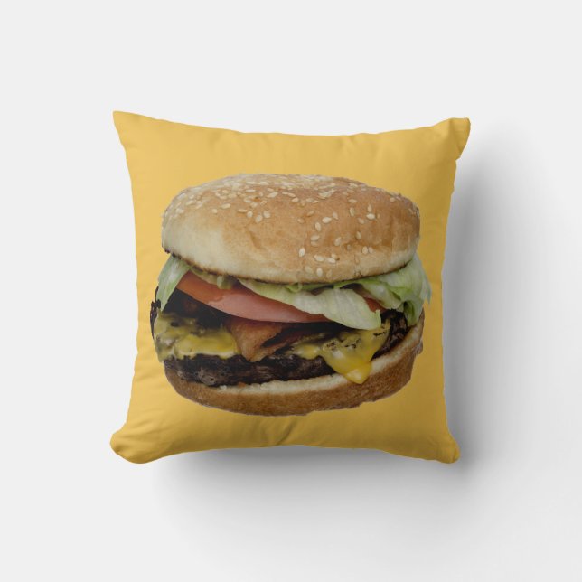 Delicious Cheeseburger Kussen (Voorkant)