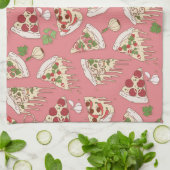 Delicious Cheesy Pizza Pattern Theedoek (Gevouwen)