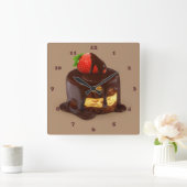 Delicious Chocolade Ice Cream Cake Vierkante Klok (Huis)