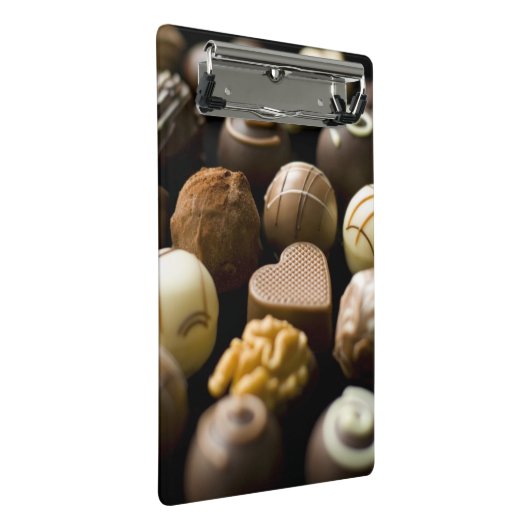 Delicious chocoladepralines mini klembord (Schuin)