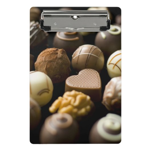 Delicious chocoladepralines mini klembord (Voorkant)