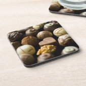 Delicious chocoladepralines onderzetter (Linkerzijde)