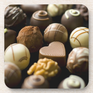 Delicious chocoladepralines onderzetter