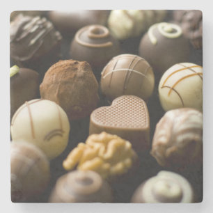 Delicious chocoladepralines stenen onderzetter